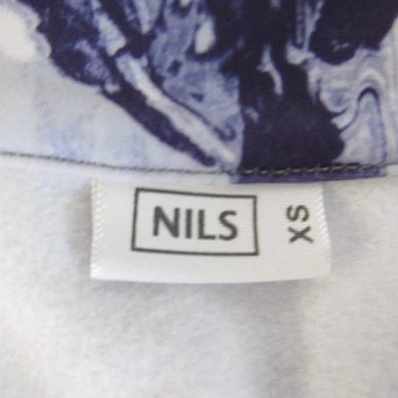 Nils Purple White 1/4 Zip Pullover Top Size XS Mid Layer Ski Outdoors Stretch - Picture 12 of 12